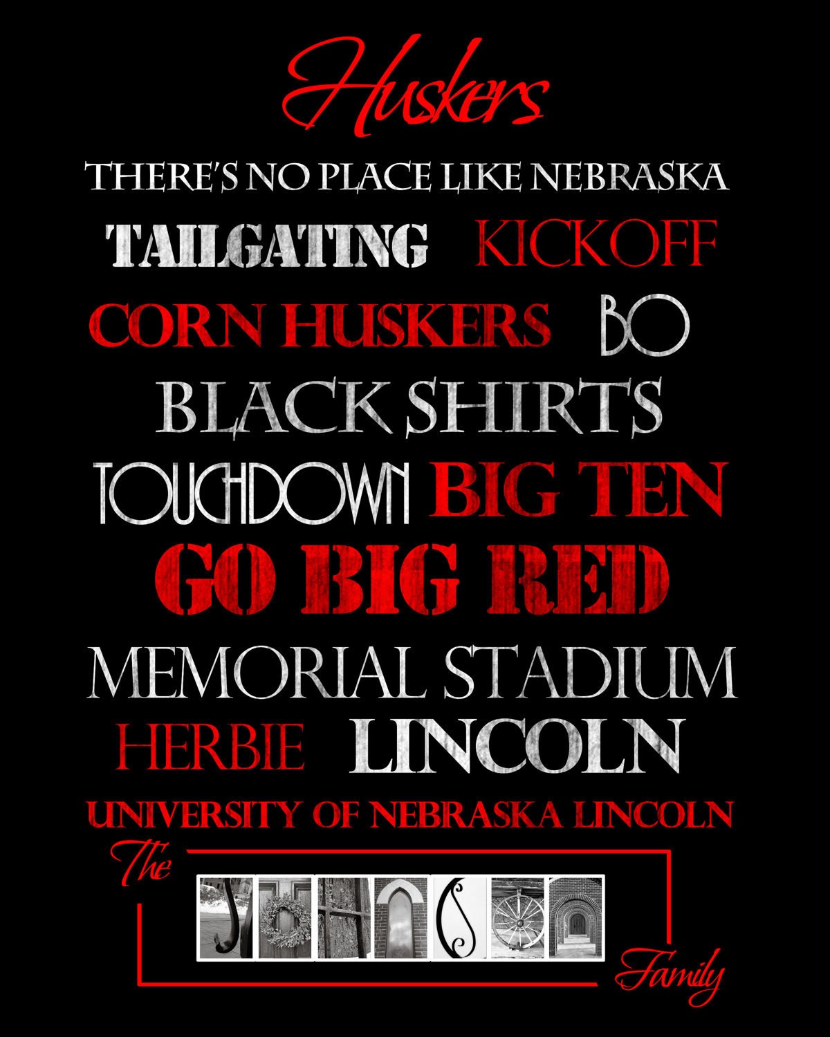 Nebraska Huskers Print