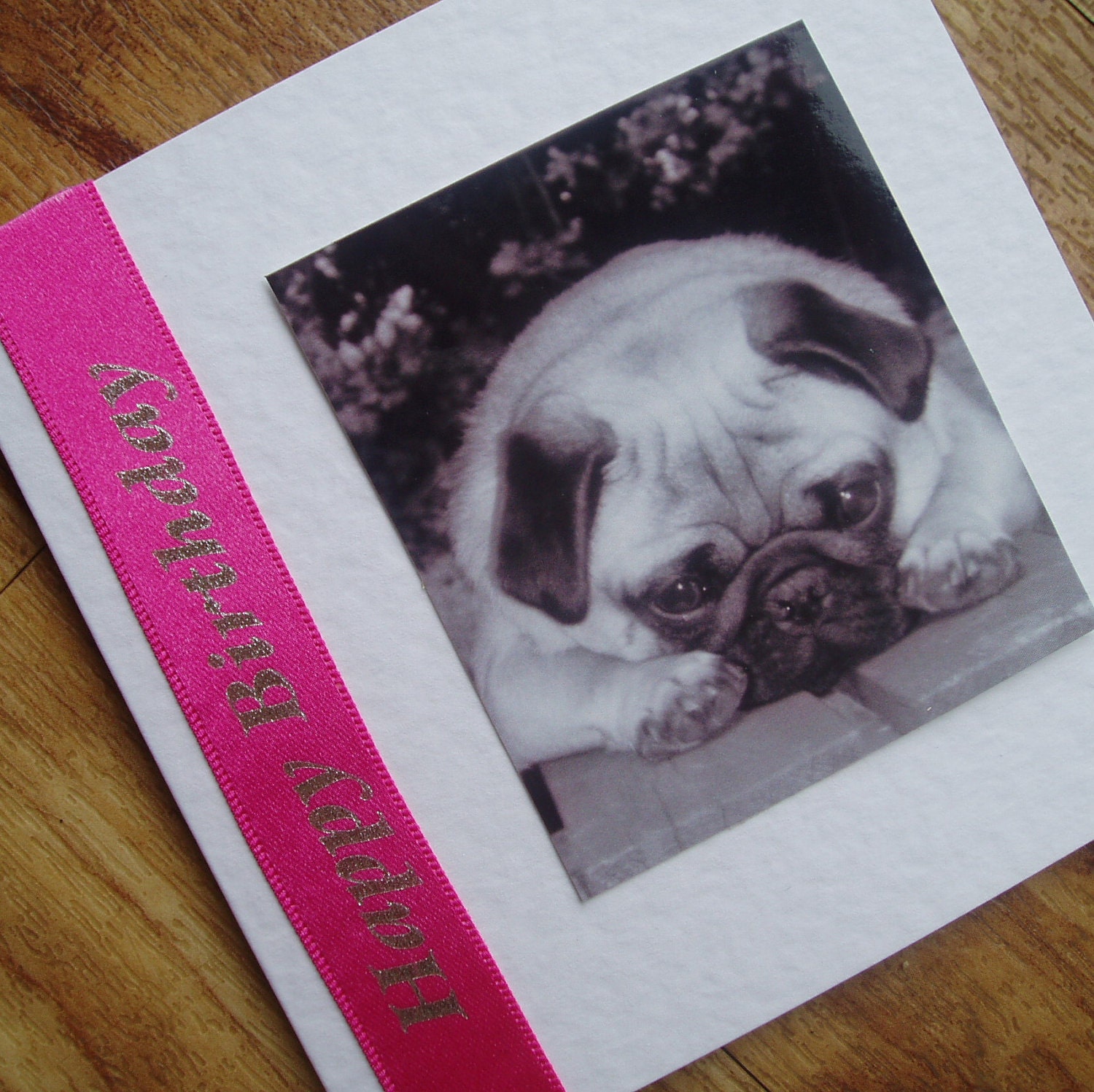 Pug Dog Birthday card