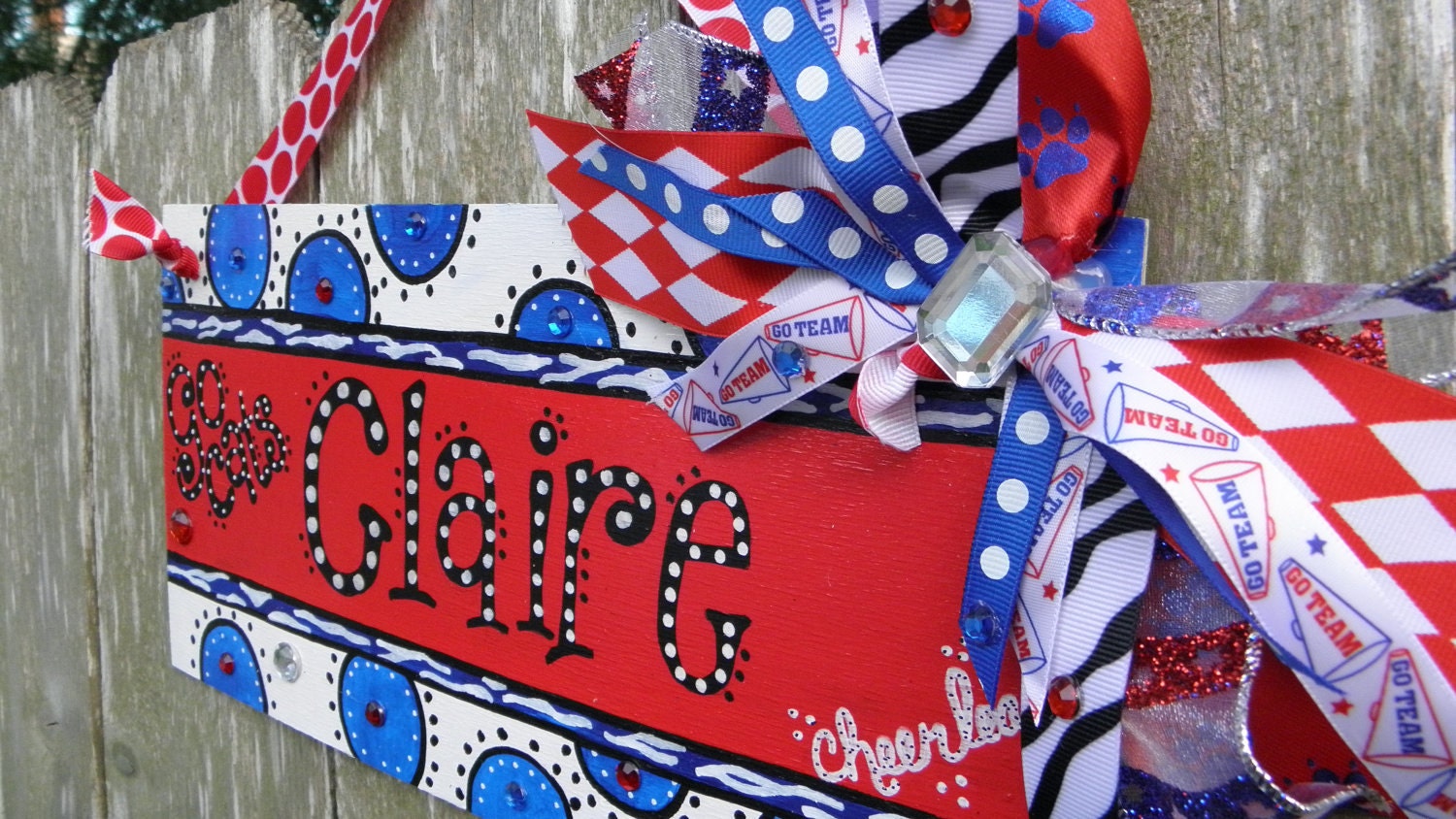 Cheerleader Personalized Door Sign