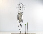Sculpture - Wire Wrapped on Driftwood - Eco Friendly Driftwood Art
