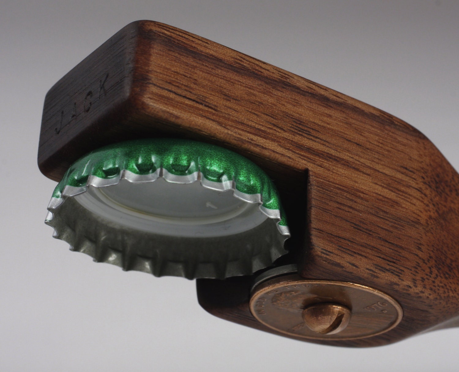 Handmade Hardwood Bottle Opener