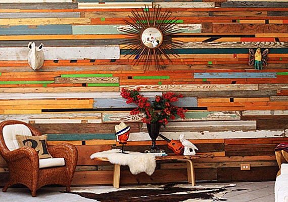 Custom Reclaimed Wood Wall Installations