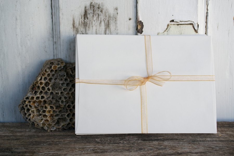 25, A7 soft white envelopes, 5 1/4  x 7 1/4 inches