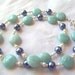 100% Donation Item-- Beautiful Amazonite & Cornflower Blue Necklace