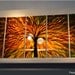 Original Metal Wall Art Modern Painting Sculpture Indoor Outdoor Decor "In the evening the sun" by Ning