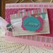 Love From The Heart  pink and teal Valentine or I Love You Card