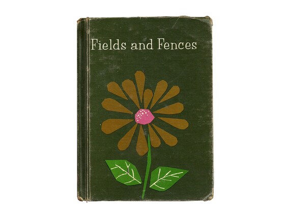 FREE SHIPPING - Fields and Fences - Vintage Childrens Book- Sale