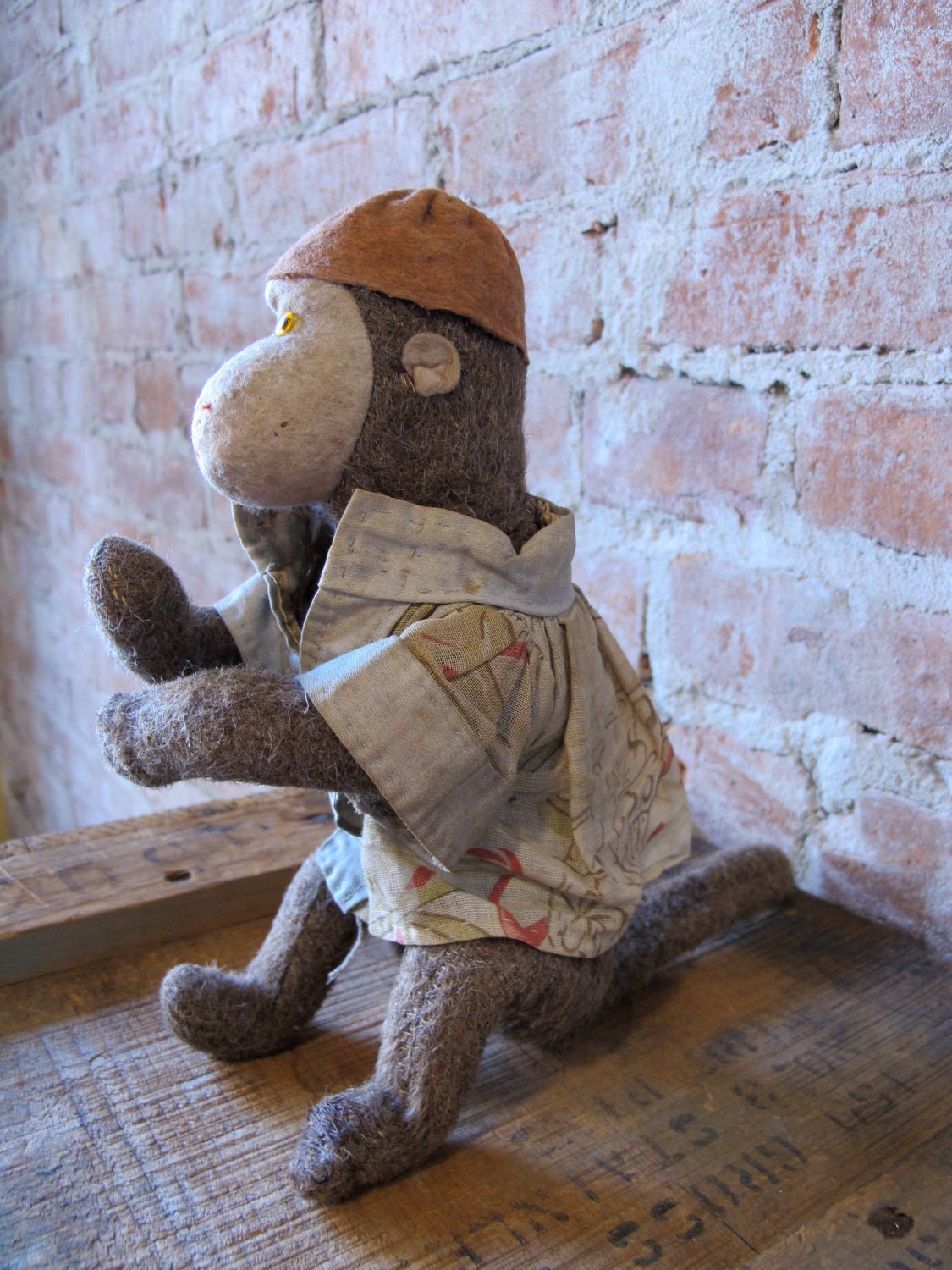Vintage 1920s Organ Grinder Monkey