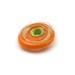 Handmade Lampwork Glass Focal Bead - Orange tree - tangerine, orange, Light green, Transparent.