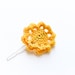 Crochet flower clip/ pin for thick hair  Floral wedding accessories rustic style
