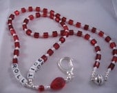 Lanyard- Beaded "ROLL TIDE" University of Alabama Lanyard