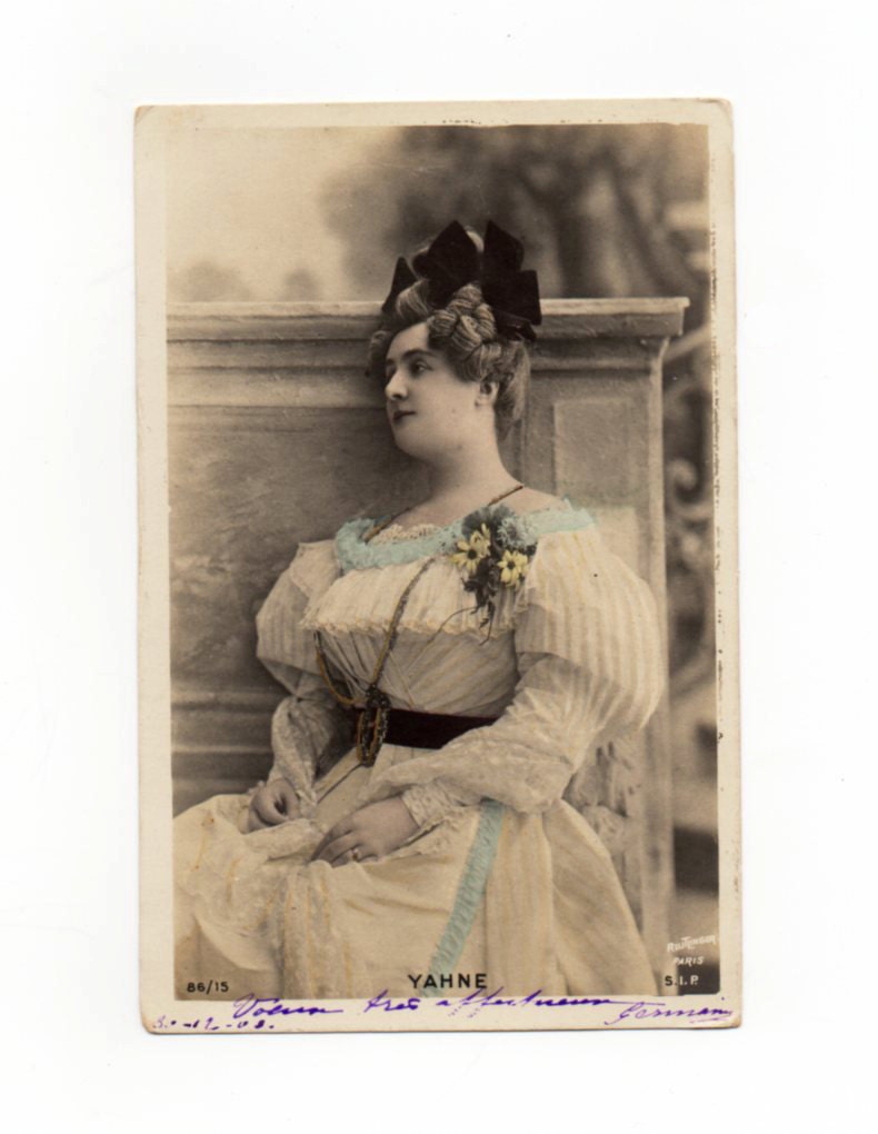 Vintage Postcard of a Beautifully Dressed French Madame, Ephemera