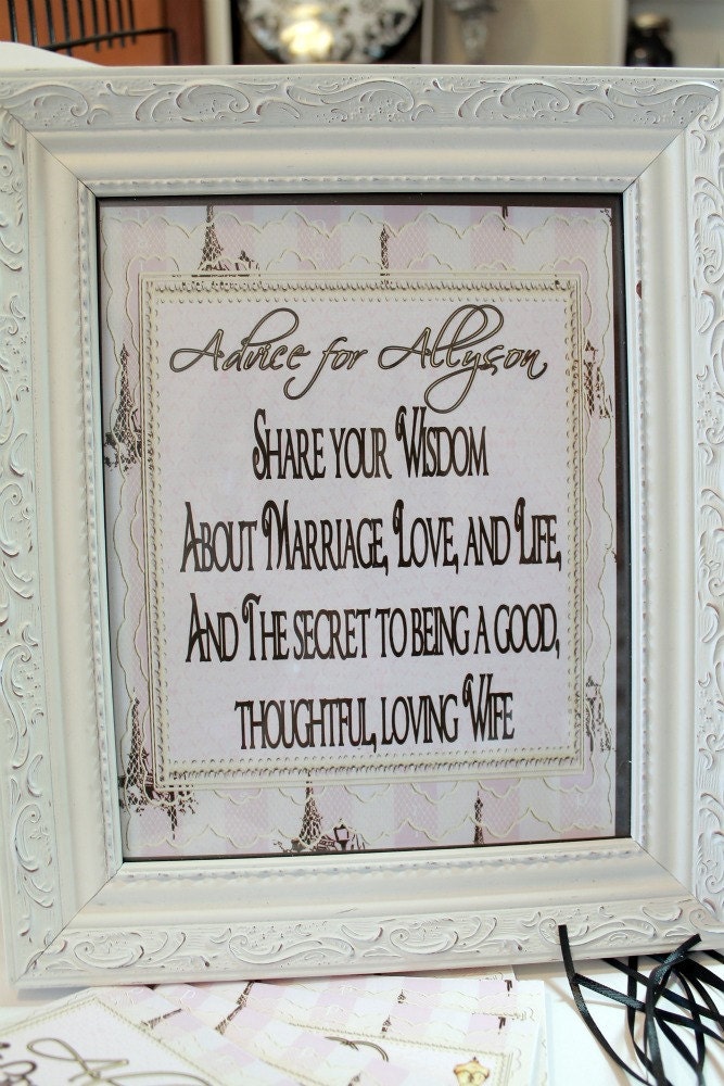 Allyson Collection - Vintage Paris Advice Wish Tree Sign for Bridal Shower Wedding Reception Il_570xn