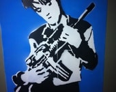 Elvis Presley With A Machine Gun