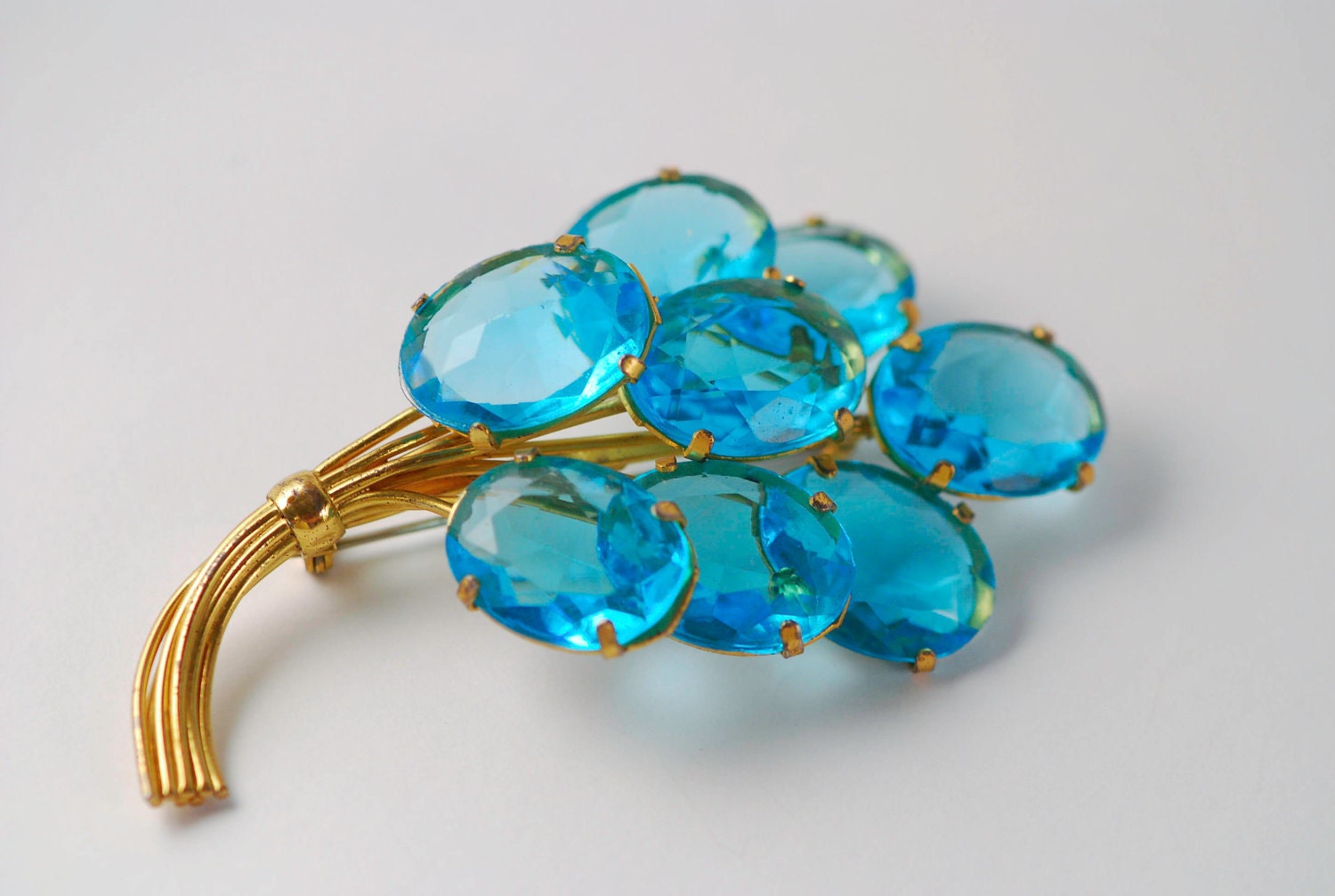 Sterling Blue Topaz Balloon Pin