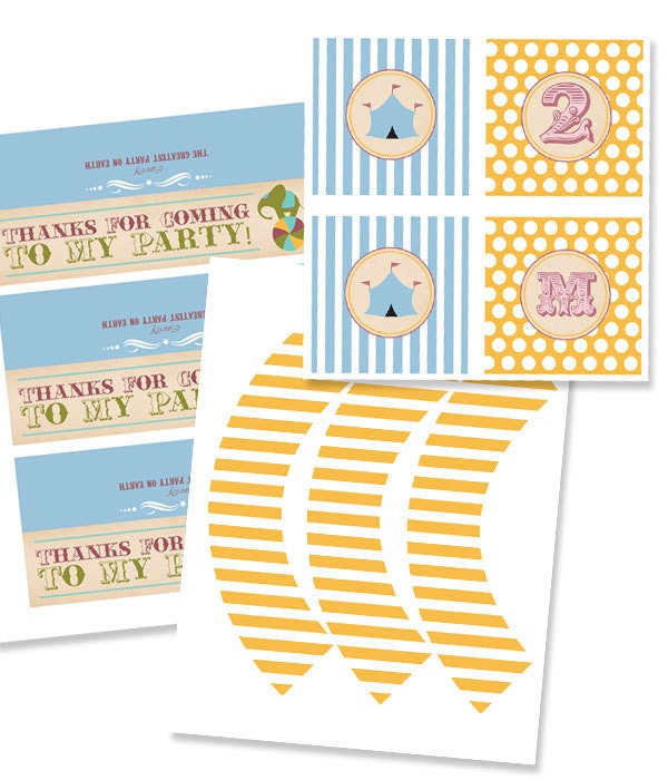 Vintage Circus Birthday Party Decor