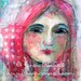 A4 Print Neon Wall Art Decor Hot Pink Abstract Artwork Illustration Mixed Media Girl Woman Painting Acrylic Australian Artist - Shine