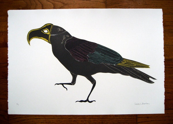 Sintra Print, Crow with mask