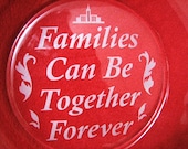 Families can be together forever - Etched glass plate