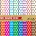 Digital Paper Pack FLOWER  RAINBOW DREAM Printable Background