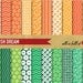 St PATRICK'S Digital Paper Pack IRISH DREAM Printable Scrapbooking Backgrounds