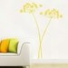 Algajola - Flower wall decal - Yellow ocher