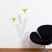 Dardanelles - Mixed colors flowers with birds wall decal