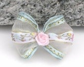English Rose Garden Dog Bow