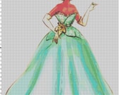 Disney Designer Princess Doll Tiana (Princess and the Frog) Cross Stitch Pattern PDF (Pattern Only)