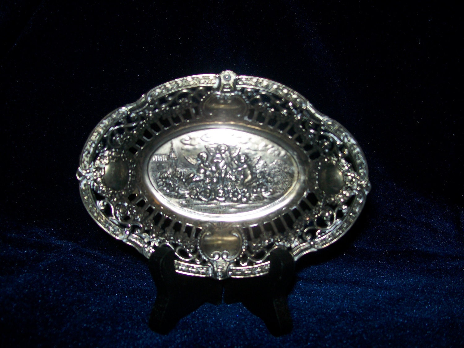 silver vanity tray