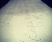 Personalized handwritten scarf