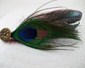 Vintage Peacock Fascinator Steampunk