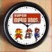 SUPER MARIO BROTHERS Mario Evolution 8 Bit 10 inch Resin Wall Clock Weddings Christmas QuickShip