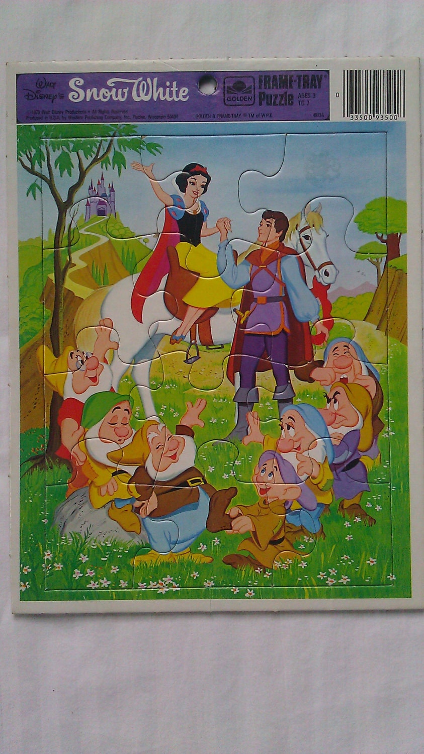 Vintage - Walt Disney's Snow White - Frame Tray Puzzle - by Golden