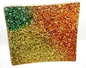 Retro Multi-colored Glass Foil Dish