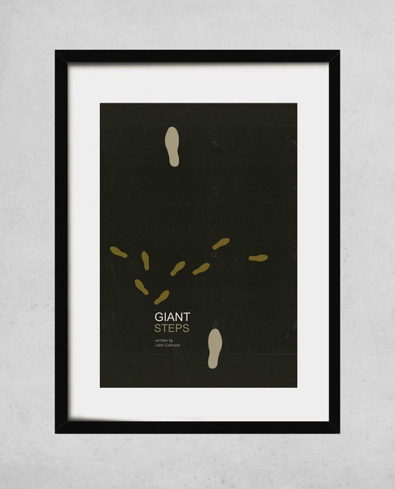 giant steps -  A3 art print- jazz music poster