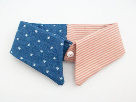 vintage american flag detachable collar america united states USA independence day stars and stripes