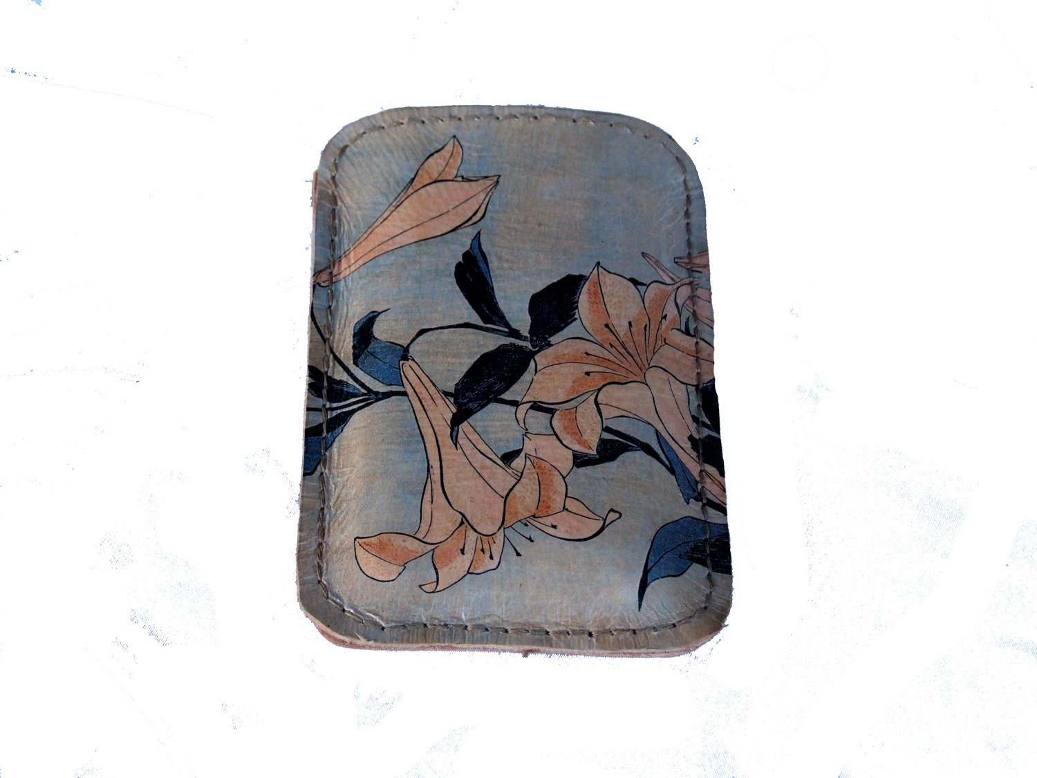 Printed leather Iphone, Ipod, Blackberry, Android, Samsung, Smartphone Case with Mucha print