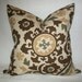 Accent Pillow.16x16 inch.Decorator Pillow Cover.Multi Colored Textured Suzani Pattern