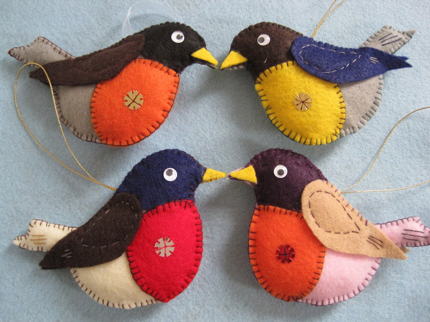 Felted Birds - Robin (FR1-4) - ytang