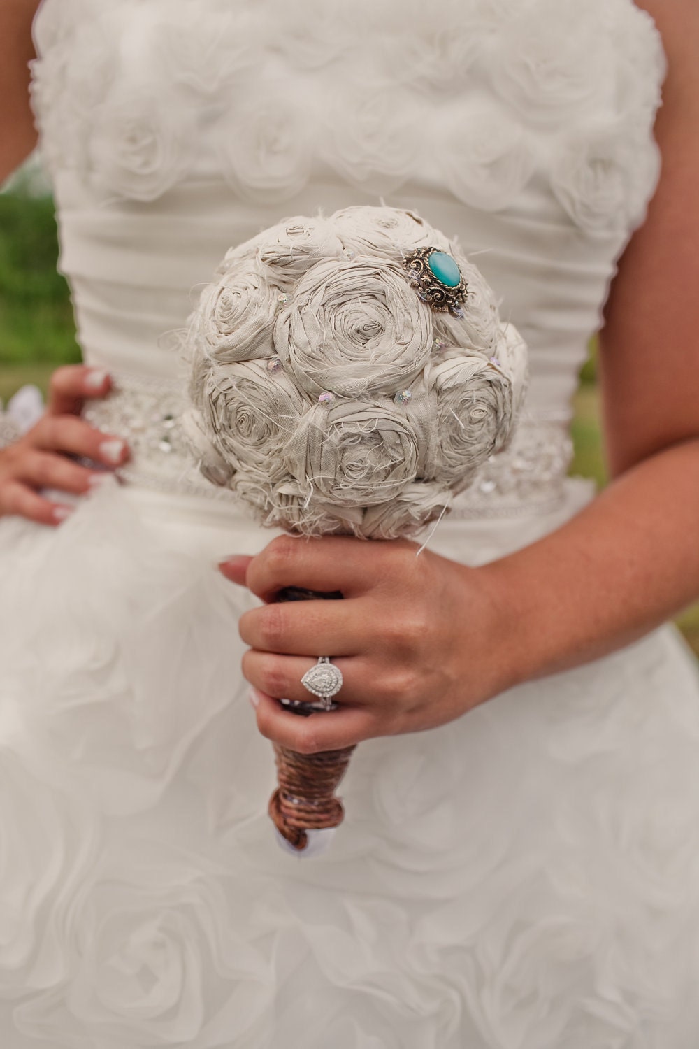 Fabric Bridal Bouquet