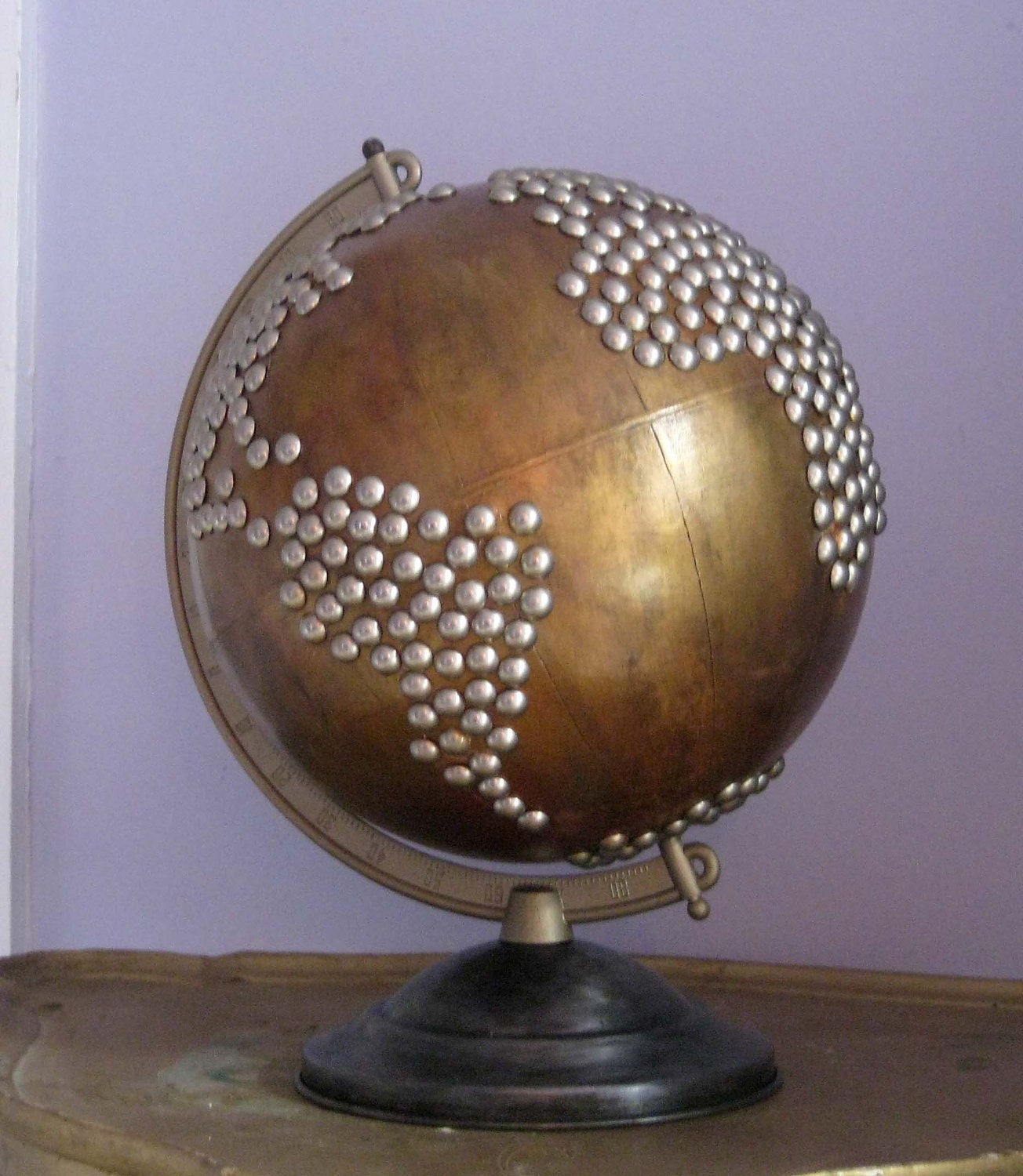 Vintage Nailhead Golden Globe