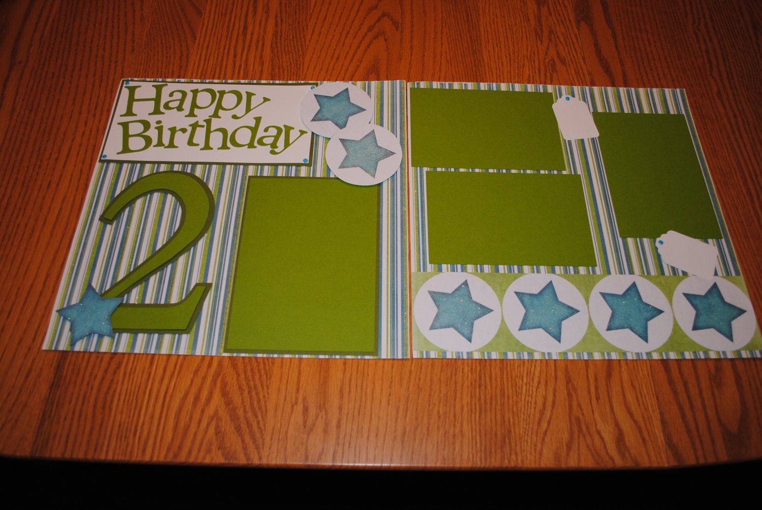 Happy Birthday Glitter Stars