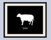 Barnyard Cow Print 8 x 10, farm animal cows