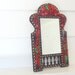 Vintage Fabric Covered Exotic Gypsy Mirror