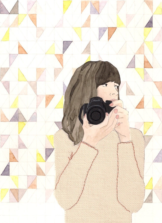 Custom Portrait - Individual - Interest / Profession - Geometric background