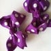 Hair Bow Clips Barrettes for Girls - Grape Purple Polka Dots