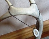 deer antler horn slice jewelry: deer bone necklace