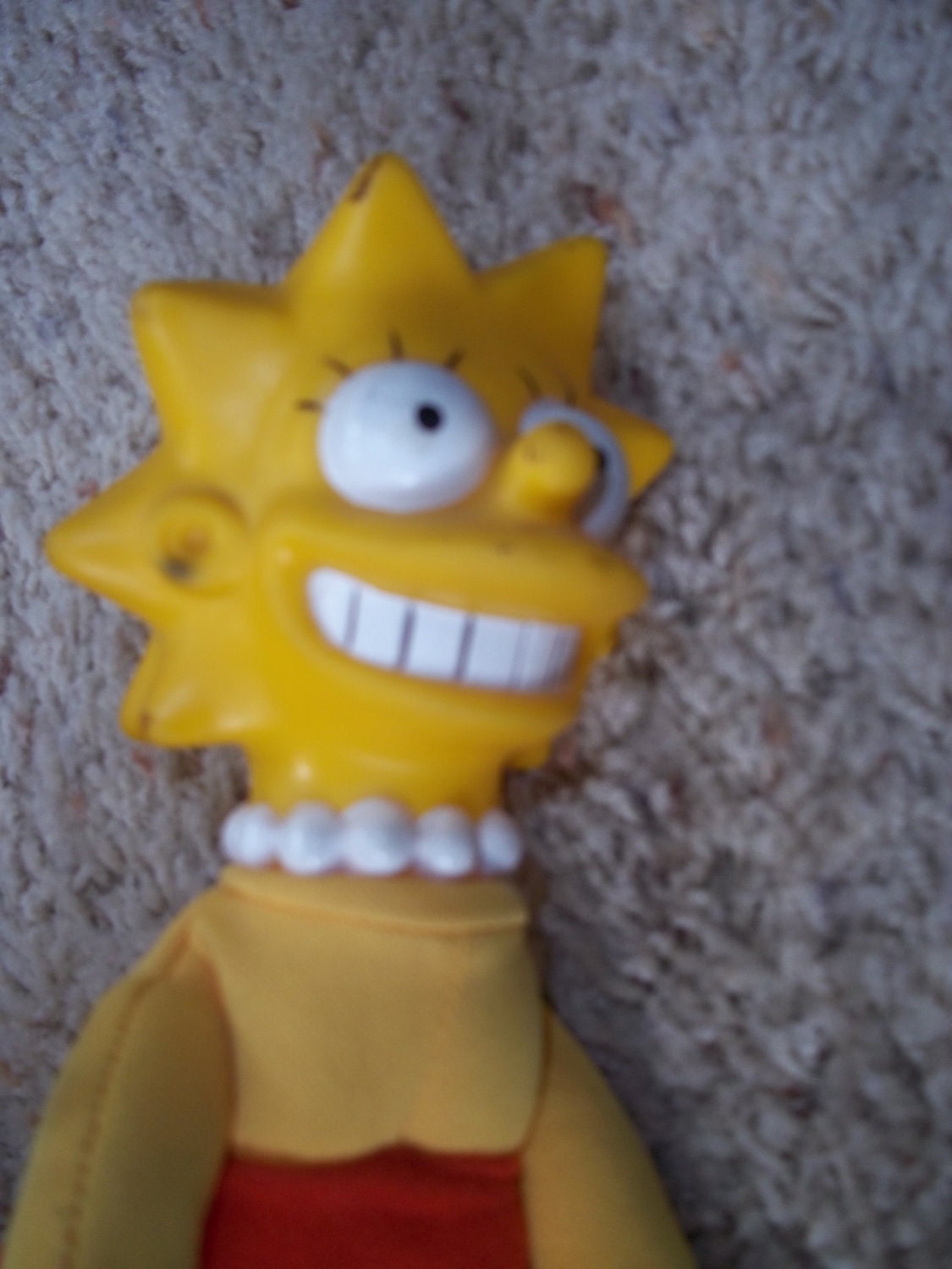 Simpsons 1990's Burger King Dolls. Homer, Marge & Lisa.
