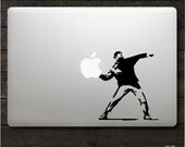 Banksy Molotov guy Macbook Decal